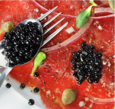 קרפצ'יו מתוך מסעדת מיט אנד ווין